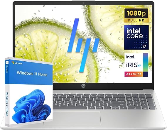 HP Laptop 15 | Intel i7-1255U 10-Core Processor | 16GB DDR4 RAM | 2TB PCIe SSD | 15.6" FHD 1080p Display | Windows 11 | Thin Notebook with Ultrabook-Level Performance for Work & Study