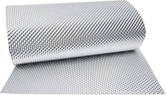 Xinhan 12" - 24" Embossed Aluminium Heat Insulation Sheet Fit Fire Walls,Under Hoods,Transmission Tunnels,Floor Pans,Fuel Cells,and Exterior Under Vehicle Locations (12"x12" - 1 sq.ft)