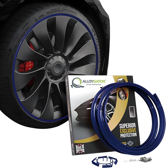AlloyGator Set of 4 Original Wheel Protectors 12" to 24" (Blue)