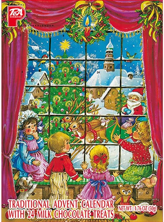 Advent Christmas Calendar  24 Chocolate Pieces Countdown Calendar