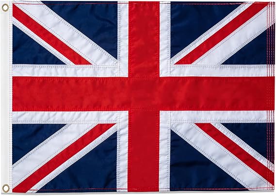 Union Jack Flags 3ft x 2ft - Sewn Stripes Double Sided Heavy Duty British Flag, UK Flag Sewn Oxford Fabric with Brass Eyelets for Party Outdoors Indoors Garden Decorations
