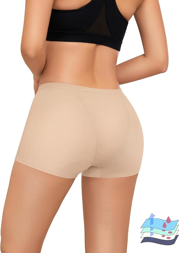 Period Boyshorts for Women Period Underwear Shorts | Heavy Flow Leakproof Menstrual Panties Period