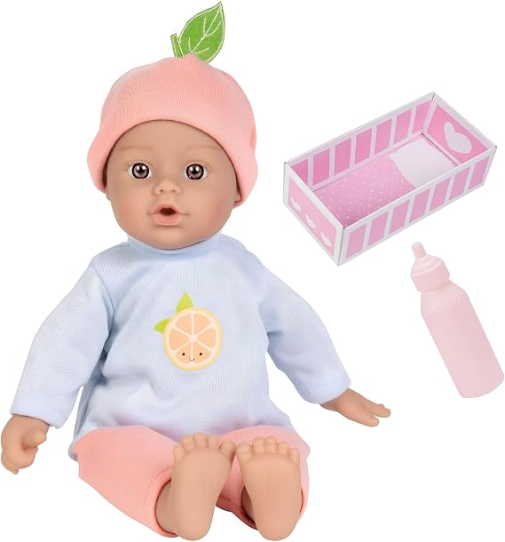 Adora Sweet Babies Collection, 11 Soft and Cuddly Baby Doll Machine Washable, Birthday Gift For Ages 1+ Baby Grapefruit