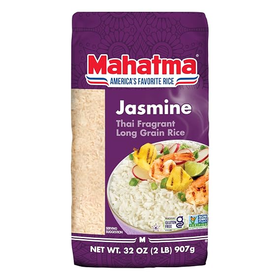 Mahatma Jasmine Rice, Fragrant Thai Rice, 2-Pound Bag