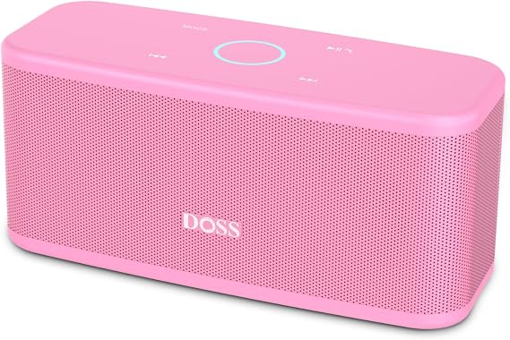 DOSS SoundBox Plus Portable Bluetooth Speaker with 16W Stereo Sound-Pink