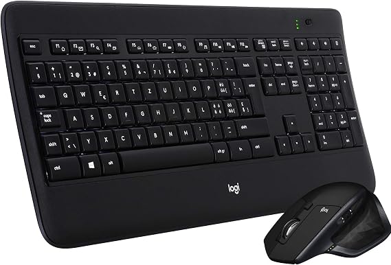Logitech MX900 Performance Premium Backlit Keyboard and MX Master Mouse Combo, Black
