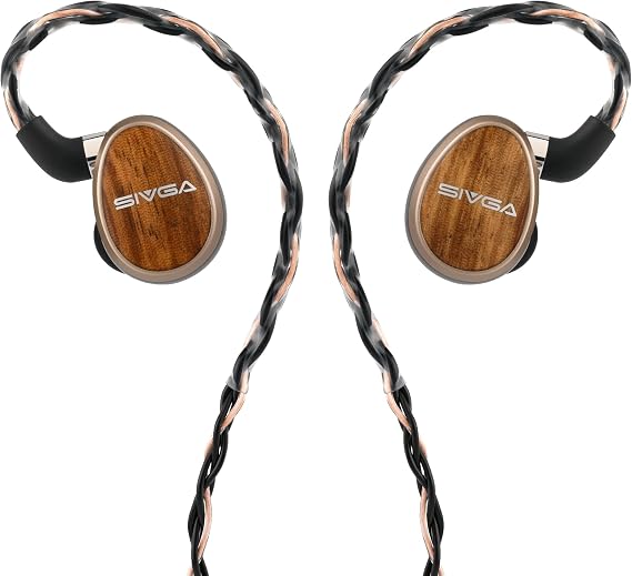 SIVGA Nightingale Pro Planar Magnetic HiFi Earphones, Aluminum Alloy & Zebrawood Design with Detachable 8-Core Cable