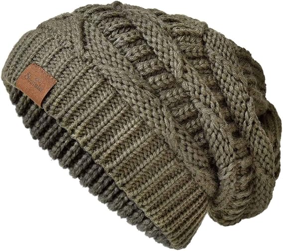 Knit Beanie Hat for Women Oversize Chunky Winter Slouchy Beanie Hats Ski Cap