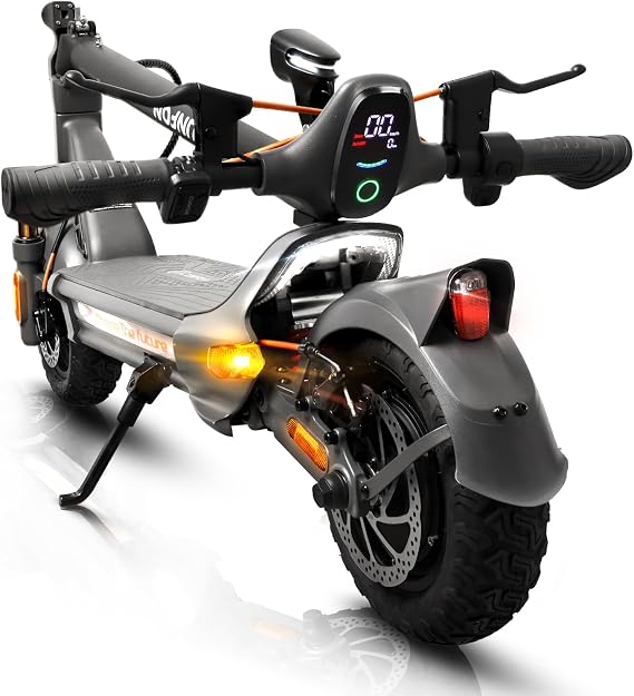 Cunfon Electric Scooter- Electric Scooter for Adults,1000/1600W Peak,up to 25-31MPH,25-50Miles Range,220-330lb Load,Foldable E-Scooter for Adult Teens with Damping Adjustable Suspensions,Turn Signals