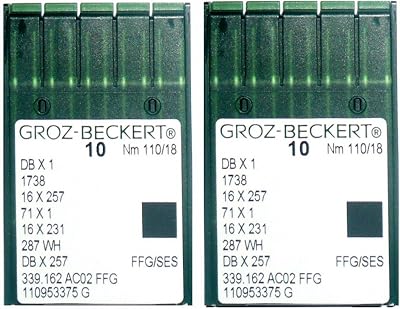 20PCS Groz-beckert Db1 Dbx1 1738 Titanium Plated 11018 18# Industrial Sewing Needle,Sewing Machine Needles