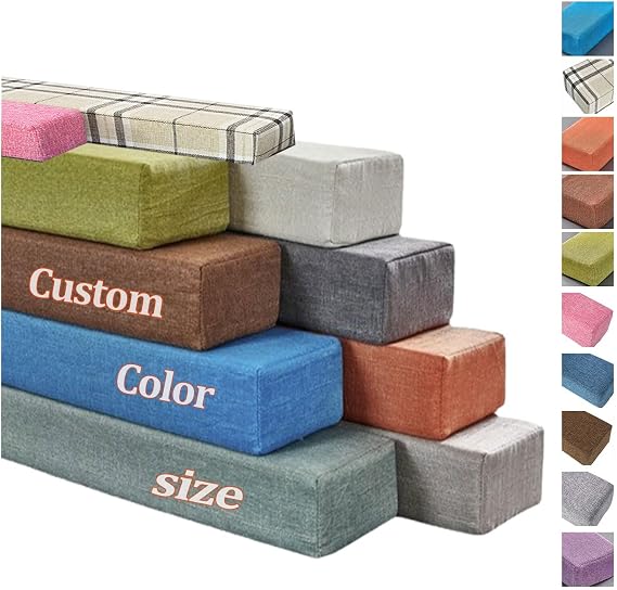 Custom Size Bed Gap Filler, Thick Mattress Gap Filler Extender, Personalised Bed Mattress Filler Close the Gap Between the Headboard Wall or footboard for Single/Double/King Bed with a Removable Cover