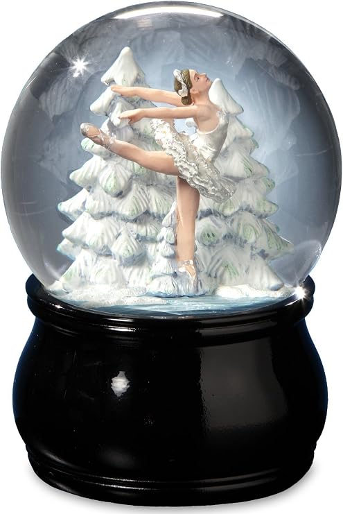 San Francisco Music Box Swan Lake Ballet Musical Water Globe
