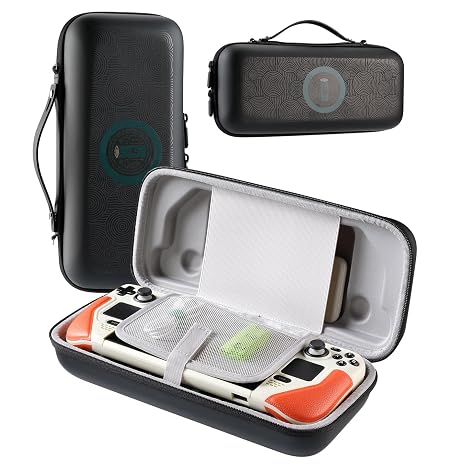 UYIYE Carrying Case for Steam Deck OLED & LCD, Fits with Cover,Black