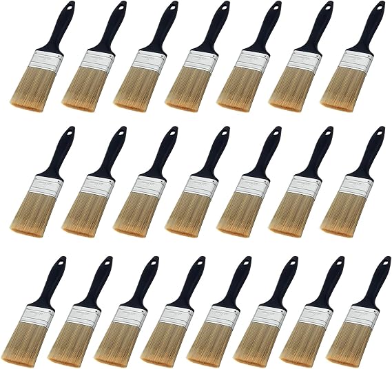 22 Pieces 2 Inch Paint Brushes,Fine Paint Brush for Furniture & Trim | Suitable for latex,acrylic and oil-based paints,wood stains,sealers, primers and many other household