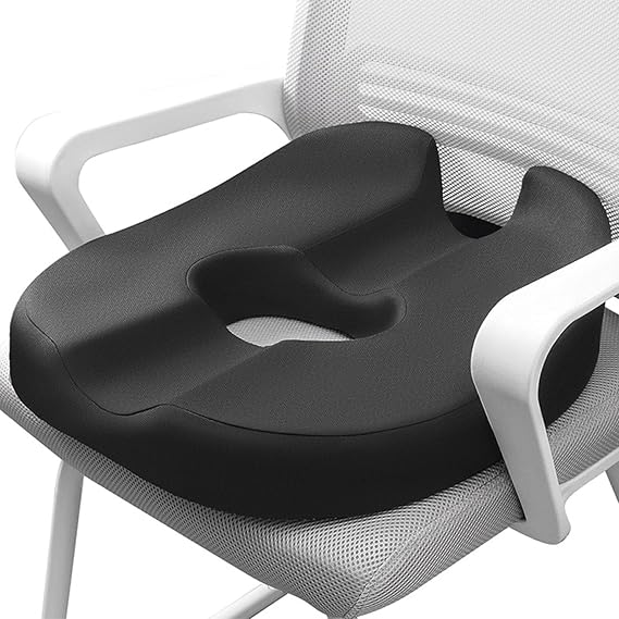 Donut Pillow Coccyx Seat Cushion for Pressure Relief Memory Foam Chair Pad