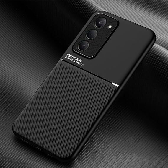 YUECXIN Case for Xiaomi Redmi 15 4G/5G, Ultra thin Silky Soft Skin Texture Touch Cover, Simple Stylish Non-Slip Shockproof PU+TPU Silicone Bumper Case Cover. Black