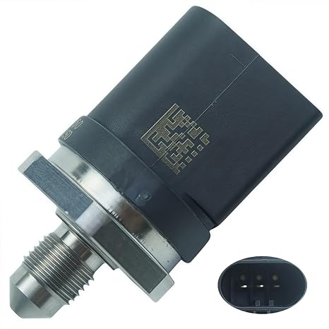 0261545050 Fuel Rail Pressure Sensor,Replaces 06J906051D,Compatible with 2007-2013 Volkswagen CC Eos GTI Jetta Passat Passat CC