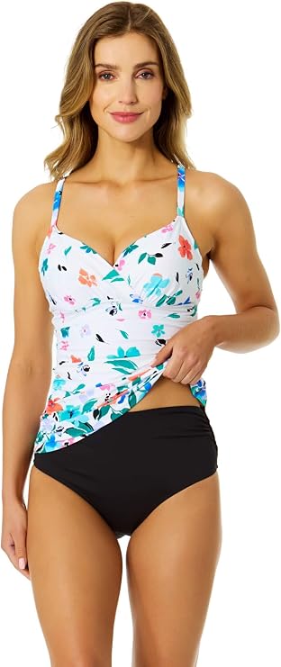 Twist Front Underwire Tankini by Anne Cole