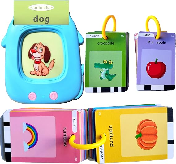 Talking Flash Cards for Toddlers 1-3, Montessori Speech Therapy Toy with 274 Sight Words Learning for Kids, Preschool Learning Activities, Educational Toys for 1 2 3 4 5 Year Old Boys & Girls