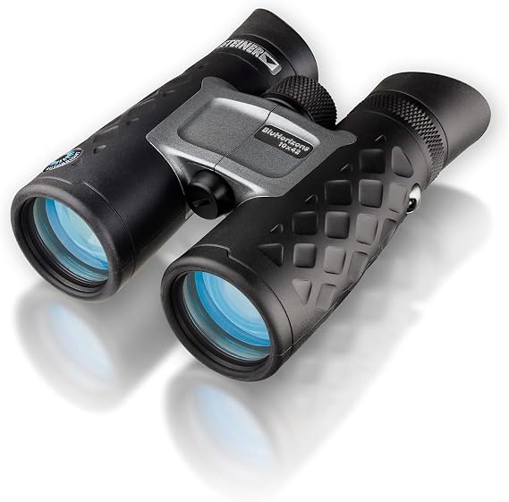 Steiner BluHorizons 10x42 Binoculars, AutoBright Technology, Photochromic Lens, Waterproof, Anti-Fog, Shockproof, NBR Rubber Armor, Fast-Close-Focus, High Magnification, Outdoor Sports, Observation