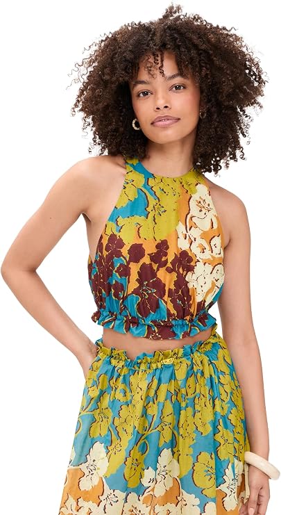 ALEMAIS Women's Splice Crop Top