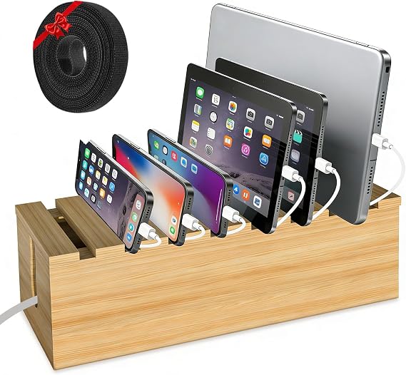 Cable Management Box - with 3 Metre Cable Ties, Cable Organiser Box for Power Strip, TV Cable and Desk Cable