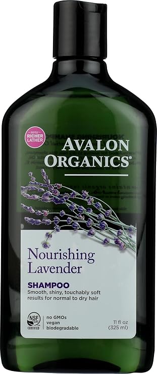 Avalon Organic Botanicals Shampoo, Nourishing Lavender, 11 Fl Oz