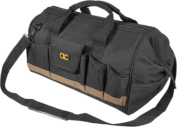 CLC Custom Leathercraft 1163 18-Inch Megamouth Tote Bag, 25 Pocket