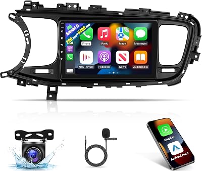 [2G64G] Car Radio for Kia K5 Optima 2013 2014 2015, Android Kia K5 Stereo with 9 inch Touch Screen, CarplayAndroid Auto1080PBluetoothWiFi AHD Backup Camera