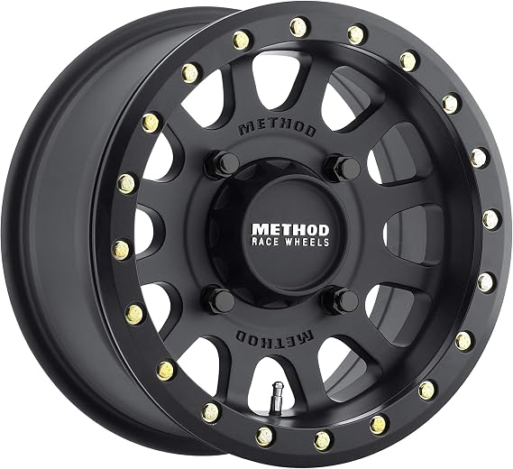 Method Race Wheels 401 UTV Beadlock Matte Black 15x6" 4x136", 53mm offset 5.4" Backspace, MR40156047551B
