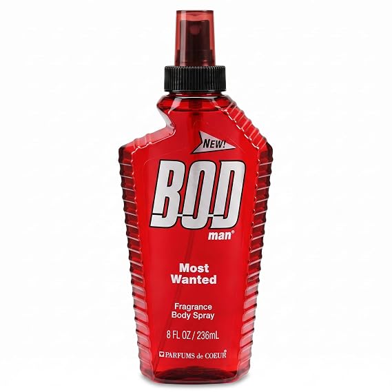 BOD man Fragrance Body Spray, Most Wanted, 8 fl oz