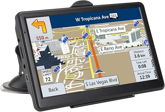 Car GPS Navigation GPS Navigation for Truck & RV & Car, Driver Alerts, Turn-by-Turn Directions, 2025 Map and Free Update Map