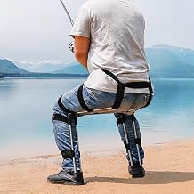 Exoskeleton Seat 軽量 チェアレス チェア 釣り 大工 写真家 シェフ - 折りたたみ式スツール 耐荷重220ポンド Mサイズ