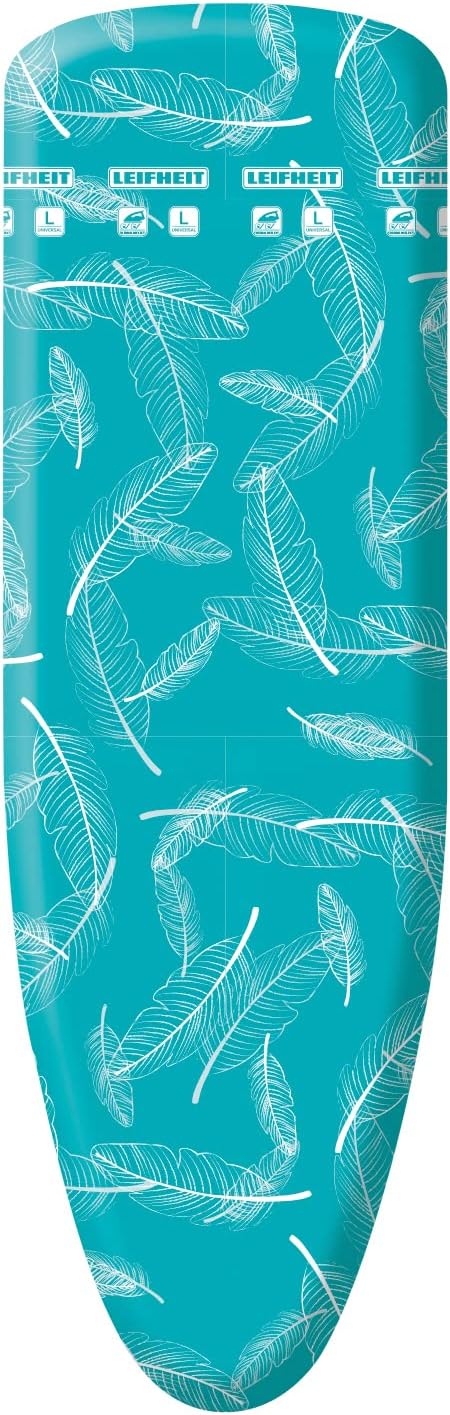 Leifheit Ironing Board Cover Thermo Reflect Universal, Spare Cover, max. 140 x 45 cm, Butterflies Blue