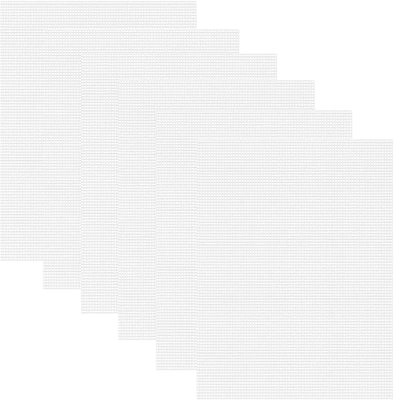 6pcs 7 Count Plastic Canvas, 10.5" x 13.5" Plastic Canvas Sheets Plastic Mesh, Plastic Mesh Sheet Eye Mesh for Embroidery, Knit Crochet Projects, DIY Handicraft, Make Dividers.