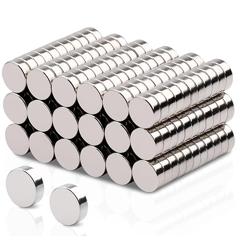 200PCS Refrigerator Magnets,6x2mm Small Round Rare Earth Magnets,Disc Neodymium Magnet Strong Mini Magnet for Crafts, Miniatures, Nails, Office,Kitchen,Whiteboard, Cabinet
