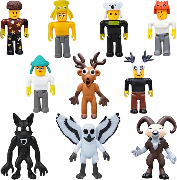 10PCS 99 Nights In The Forest Figures, 3 Inch Monster Figures Funny Toy Model Set Action Figure Toys with Deer Owl Ram Design for Collectors Game Fans Home Decor Gift