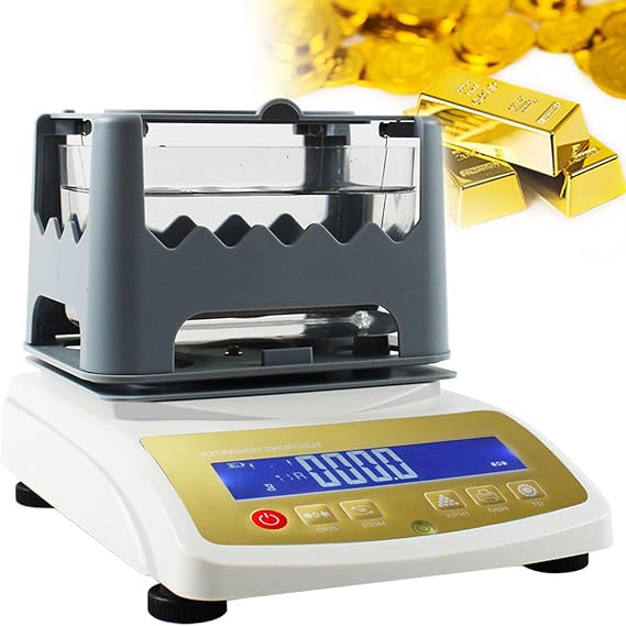 Digital Electronic Gold Purity Tester,Density Analyzer for Gold and Silver, Accurate to 0.01g, Precious Metal Density Tester,MDJ-300K