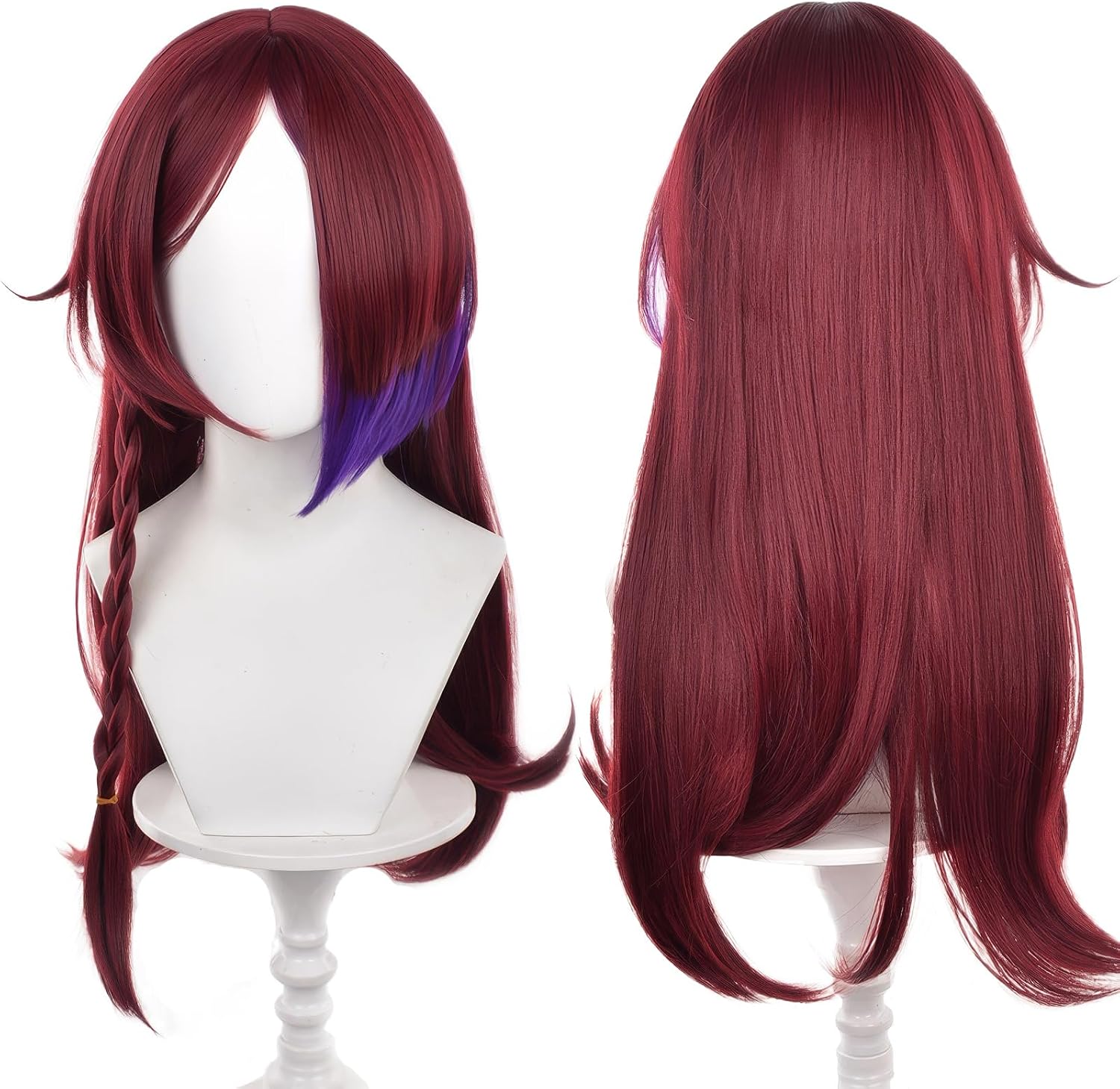 UTIEHD Anime Cosplay Wig, Genshin Impact, Heat Resistant Synthetic Hair Wig with Adjustable Cap Size, Perfect for Cosplay, Halloween & Parties