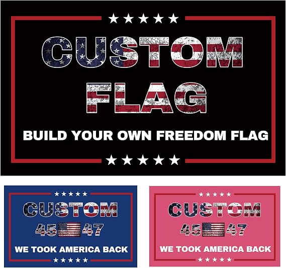 Custom 3x5 Ft Double-Sided Flag Personalize with Text, Photo, or Logo | Durable Polyester for Outdoor & Indoor Decoration