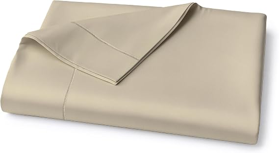 Lane Linen 100% Egyptian Cotton Queen Size Flat Sheet Only (94"x104") - Elegant Sateen Weave, Ultra Soft, Breathable, Highly Durable - Linen