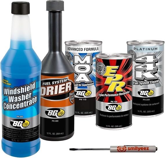 Smilyeez Listing for BG Performance Restoration Kit with Windshield Washer Concentrate and Pocket Screwdriver