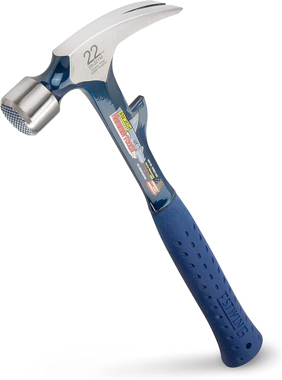 Estwing E6-22TM 22oz 13.5-inch Milled Face Hammertooth Hammer with Vinyl Shock Reduction Grip