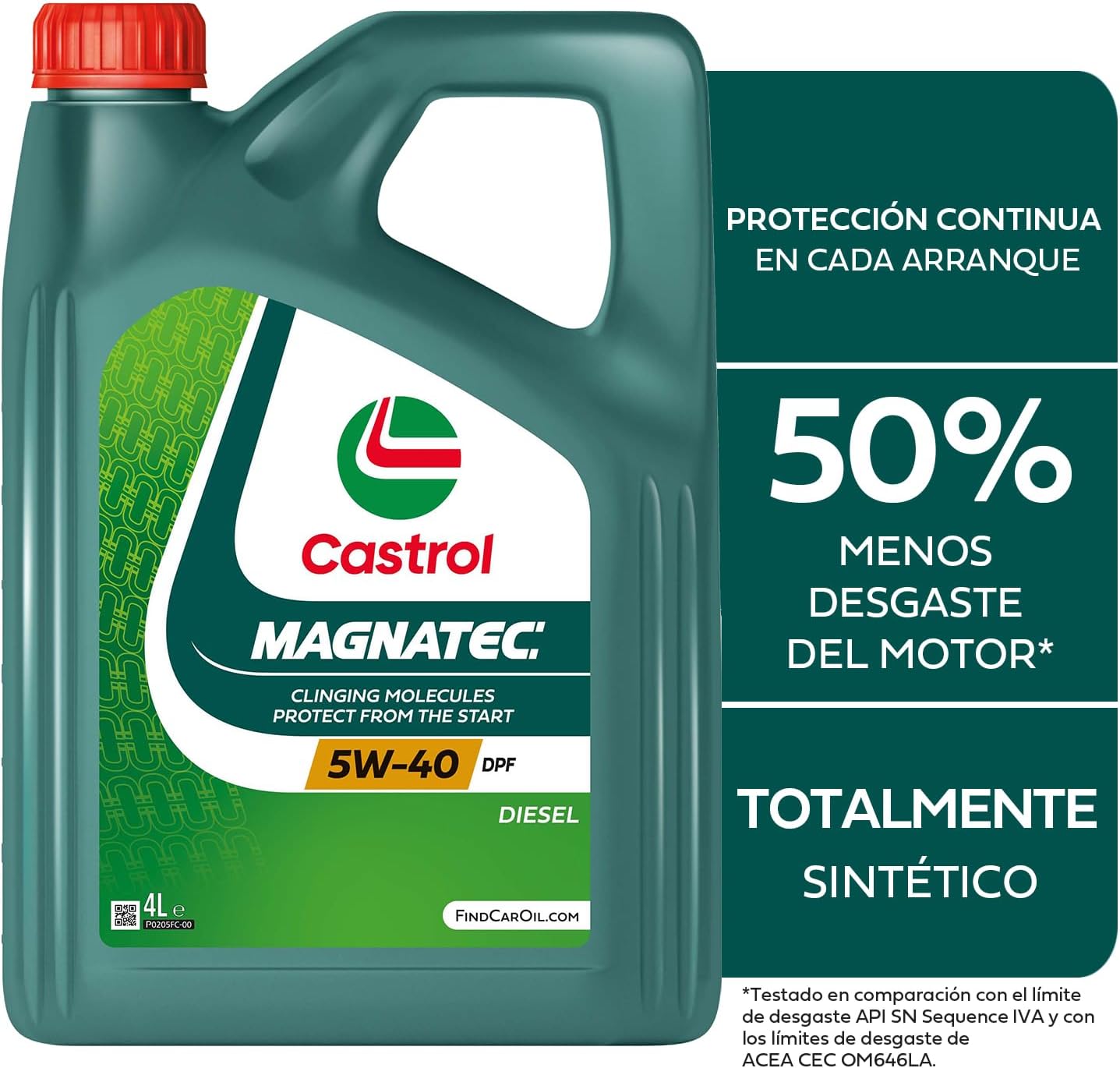 CASTROL Magnatec Engine Oil 5W-40 Engine Oil ACEA C3 API SN API CF Diesel DPF 4L Compatible with VW Golf VII Hatchback 5G1 BQ1 BE1 BE2 Golf IV Hatchback 1J1 Golf V Hatchback 1K1 Polo 9N Tiguan 5N