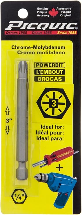 3 Powerbit Carded - #3 Pozidriv
