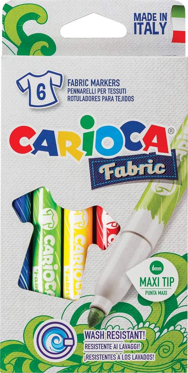 Carioca Felt Fabric Crayon Maxi 6 Piece
