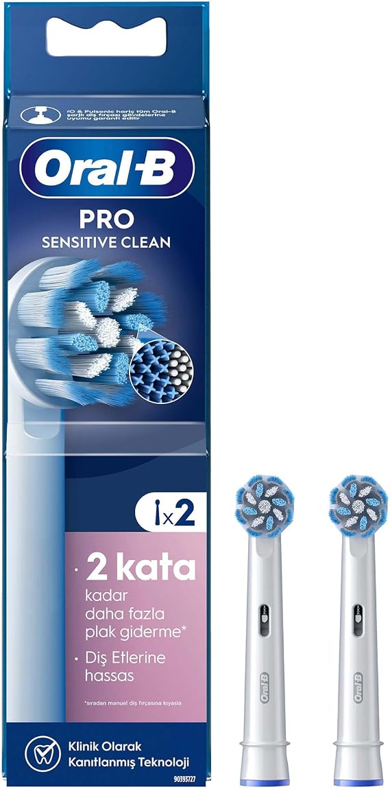 Oral-B Sensitive X-Filament Şarjlı Diş Fırçası Yedek Başlığı 2 Adet