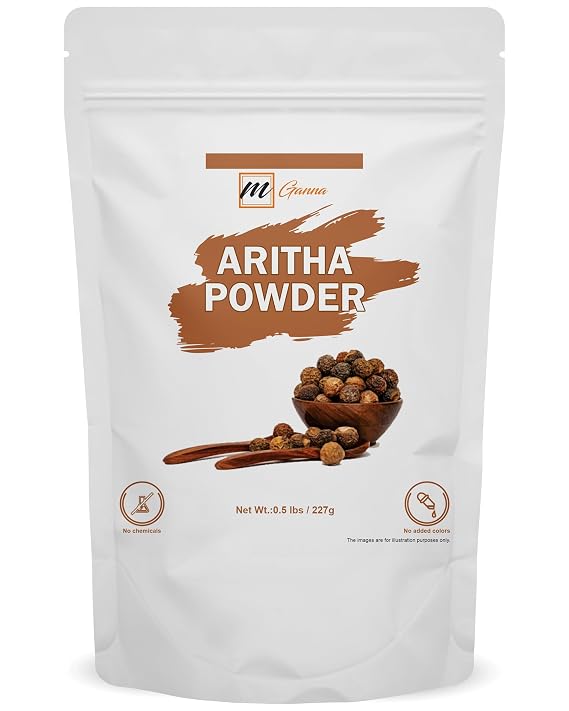 100% Pure Aritha Powder | Soap Nut Powder For Hair Wash DIY Shampoo & Conditioner 227 GMS / 0.5 LBS