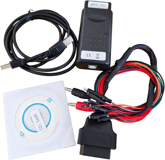MPPS V21 ECU Programmer, OBD2 Car Engine Tuning Tool with Main + TRICORE + MULTIBOOT, No Usage Restrictions, Compatible with EDC15 EDC16 EDC17 ME7 MED9 Series