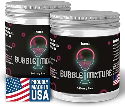 Smoking Gun Edible NON-toxic Bubble Mixture for Cocktail - 2 x 8oz, Wood Smoke Infuser and Smoker Machine Accessory - Cold Smoke for Drinks - Pack of 2 - made in USA